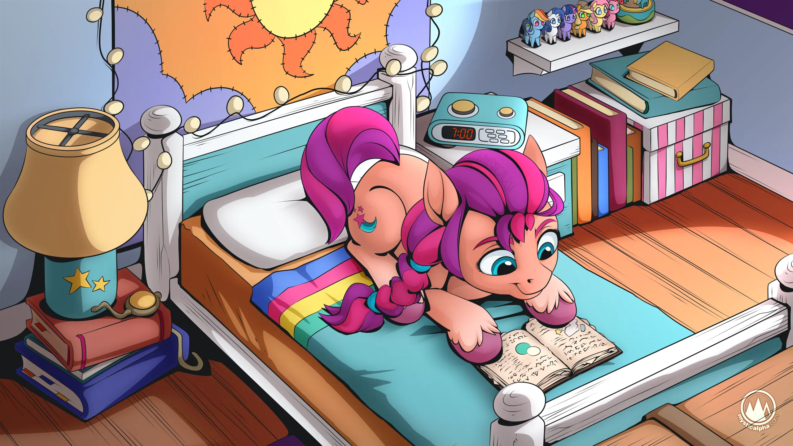 Sunny Starscout Bedroom Reading