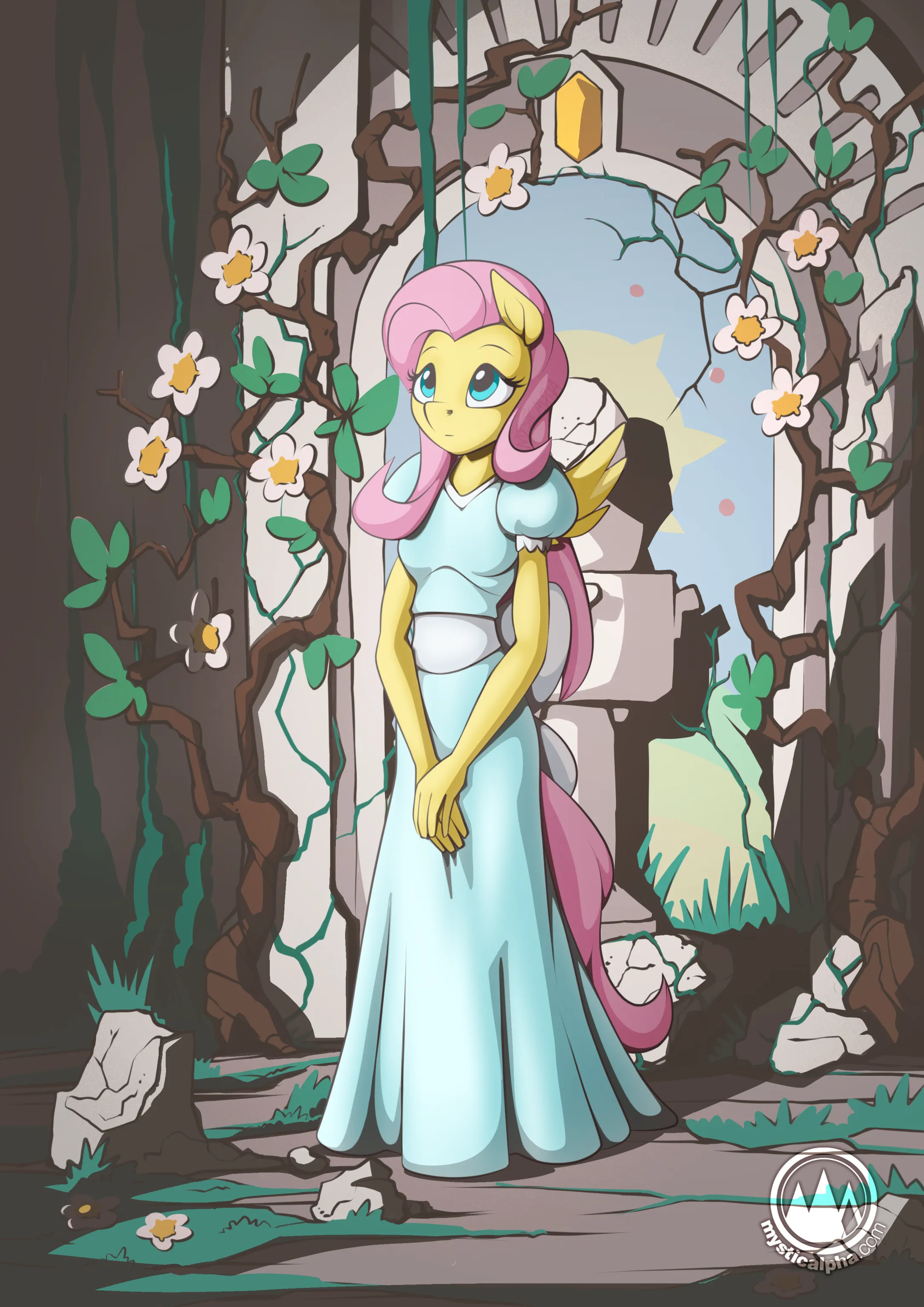 sunlight ruins with fluttershy